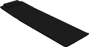 vidaXL składane maty plażowe, 2 sztuki, stal i tkanina, czarne (44328) 7