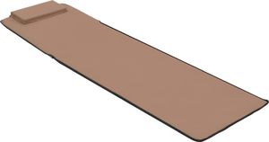 vidaXL składane maty plażowe, 2 sztuki, stal i tkanina, brązowe (44331) 7