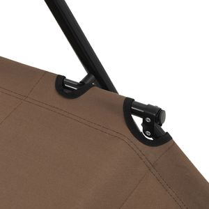 vidaXL składane leżaki z podnóżkiem, 2 sztuki, stalowe, brązowe (44346) 8