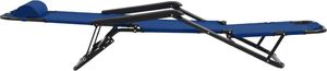 vidaXL składane leżaki z podnóżkiem, 2 sztuki, stalowe, niebieskie (44342) 6