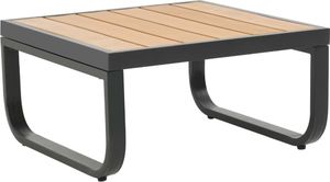 vidaXL sofa ogrodowa ze stołem i poduszkami, narożna, aluminium, WPC (44704) 5