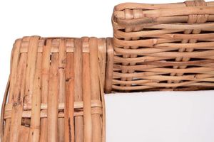 vidaXL zestaw 2 sof ogrodowych z poduszkami rattan (276283) 6