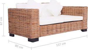 vidaXL 2 osobowa sofa ogrodowa (276350) 6