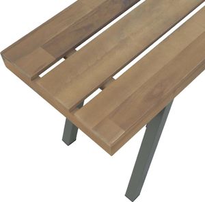 vidaXL ławka ogrodowa, 120 cm, lite drewno akacjowe (44252) 4
