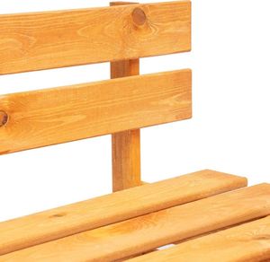 vidaXL ogrodowa ławka z palet, drewno FSC, miodowy brąz (45765) 3