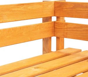 vidaXL ogrodowa ławka narożna z palet, drewno FSC, miodowy brąz (45766) 3