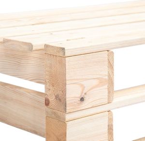 vidaXL ogrodowa ławka narożna z palet, drewno FSC (45769) 4