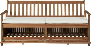 vidaXL ławka ze schowkiem i poduszką, 170 cm, lite drewno akacjowe (45912) 7