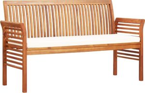 vidaXL 3 osobowa ławka ogrodowa z poduszką, 150 cm, drewno akacjowe (45968) 1