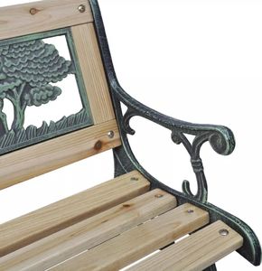 vidaXL ławka ogrodowa dla dzieci, 80 cm, drewniana (41013) 3