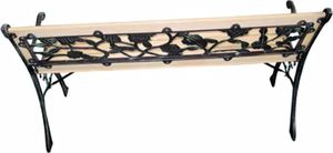 vidaXL ławka ogrodowa, 122 cm, drewniana (40261) 6