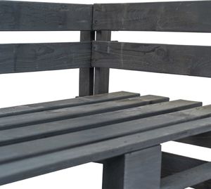 vidaXL ogrodowa ławka narożna z palet, drewno FSC, szara (44698) 3