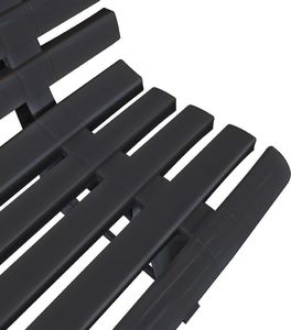 vidaXL ławka ogrodowa, 145,5 cm, plastik, antracytowa (43585) 4
