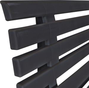 vidaXL ławka ogrodowa, 145,5 cm, plastik, antracytowa (43585) 5