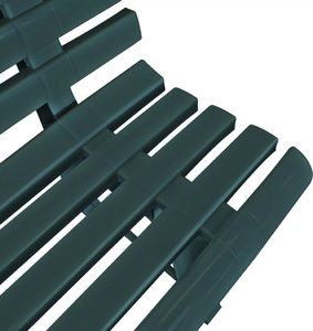 vidaXL ławka ogrodowa, 145,5 cm, plastik, zielona (43584) 4