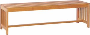vidaXL ławka ogrodowa, 130 cm, lite drewno eukaliptusowe (44400) 1