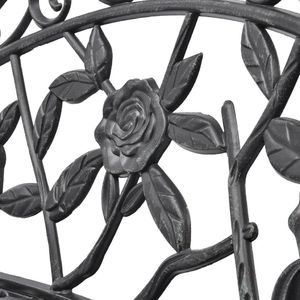 vidaXL ławka ogrodowa, 100 cm, odlewane aluminium, zielona (42166) 3