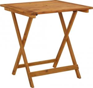 vidaXL składany stół ogrodowy, 70 x 70 x 75 cm, lite drewno akacjowe (46348) 1