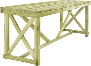 vidaXL stół ogrodowy, 160 x 79 x 75 cm, drewno FSC (44898) 1