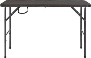 vidaXL składany stół ogrodowy, brązowy, 120x60x74 cm, HDPE (44553) 2