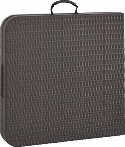 vidaXL składany stół ogrodowy, brązowy, 120x60x74 cm, HDPE (44553) 5