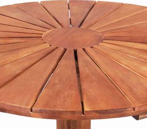 vidaXL stolik bistro, 70x70 cm, lite drewno akacjowe (44037) 4