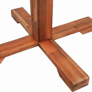 vidaXL stolik bistro, 70x70 cm, lite drewno akacjowe (44037) 5