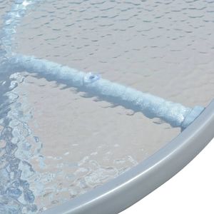 vidaXL stolik bistro, szary, 80x71 cm, stalowy (43316) 2