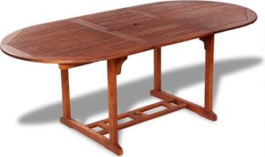 vidaXL stół ogrodowy, 200x100x74 cm, lite drewno akacjowe (41818) 1