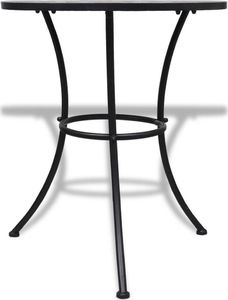 vidaXL stolik bistro, terakota i biel, 60 cm, mozaikowy (41534) 2