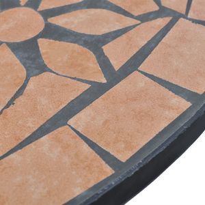 vidaXL stolik bistro, terakota, 60 cm, mozaikowy (41528) 4
