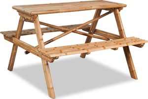 vidaXL stół piknikowy 120x120x78 cm, bambusowy (42505) 1