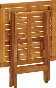 vidaXL stolik bistro, 46x46x47 cm, lite drewno akacjowe (41435) 5