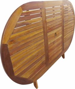 vidaXL 7 częściowy zestaw składanych mebli ogrodowych, lite drewno akacjowe (44057) 4