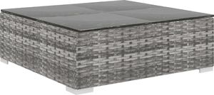 vidaXL 10 częściowy ogrodowy zestaw wypoczynkowy, poduszki, rattan PE, szary (46816) 7