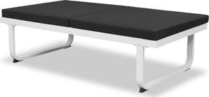 vidaXL 4 częściowy zestaw mebli do ogrodu z poduszkami, aluminium, czarny (42815) 6