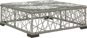 vidaXL 10 częściowy ogrodowy zestaw wypoczynkowy, poduszki, rattan PE, szary (46810) 6