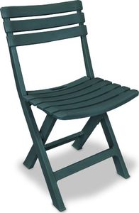 vidaXL 3-cz. składany zestaw mebli bistro, plastik, zielony 3