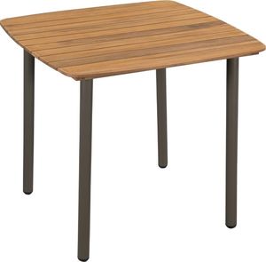 vidaXL 5-cz. zestaw mebli ogrodowych, lite drewno akacjowe i stal 2