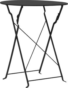 vidaXL 3 częściowy zestaw mebli bistro, stal, czarny (44356) 2