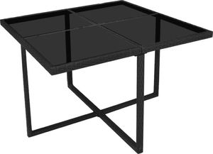 vidaXL 9 częściowy zestaw mebli ogrodowych z poduszkami, rattan PE, czarny (42522) 6