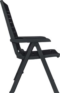 vidaXL 11-częściowy zestaw mebli ogrodowych z plastiku, antracytowy 4