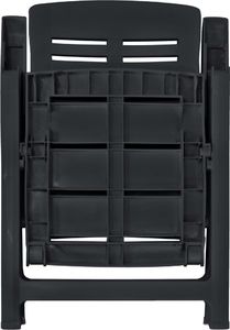 vidaXL 11-częściowy zestaw mebli ogrodowych z plastiku, antracytowy 7