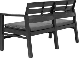 vidaXL 4 częściowy zestaw mebli wypoczynkowych do ogrodu, plastik, antracyt (276180) 4