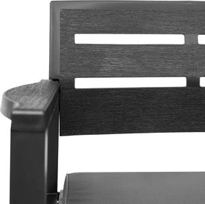 vidaXL 4 częściowy zestaw mebli wypoczynkowych do ogrodu, plastik, antracyt (276180) 5