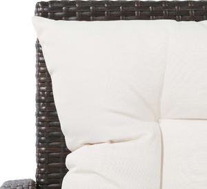 vidaXL 5 częściowy zestaw mebli do ogrodu, poduszki, rattan PE, brązowy (43973) 7