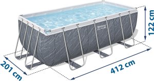 Bestway Basen stelażowy Power Steel 412x201cm 9