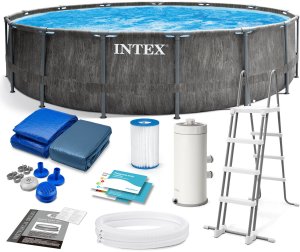 Intex Basen Stelażowy GREYWOOD Prism Frame Premium 15Ft / 457 x 122 cm INTEX 1