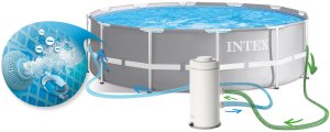 Bestway Basen Stelażowy Prism Frame 12Ft / 366 x 99 cm z Pompą INTEX 4