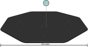 Bestway Pokrywa do basenu stelażowego 366 cm (58037) 6